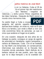 Contexto Biográfico Histórico de José Martí