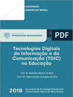 Tecnologias Digitais Da Informação e Da Comunicação (TDIC) Na Educação