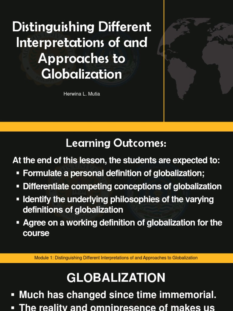 Understanding Globalization Concepts | PDF | Globalization