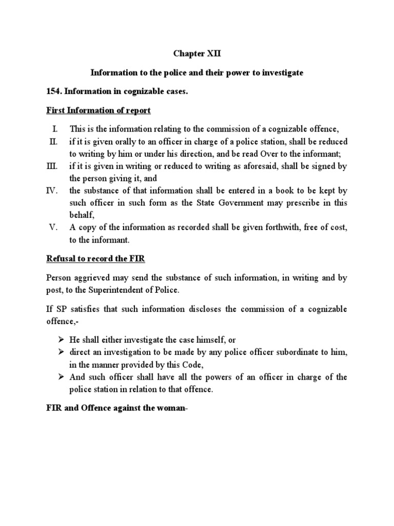 Police Investigation Powers and Procedures | PDF | Bail | Detention ...