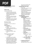 Motor Cortex: (Intellectual Functions of The Brain, Learning and Memory)