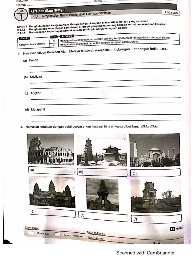 Sejarah Form 2 Latihan | PDF