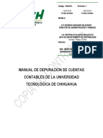 Manual de Depuración de Cuentas Contables