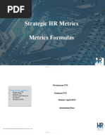 HR Metrics Formulas 