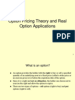 Option Pricing Theory and Real Option Applications