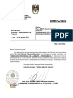 Destino de policía boliviano a nueva dirección provincial