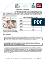 Activity # 9: 8-Week Savings Plan Scheme