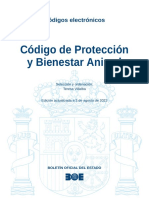 BOE-204 Codigo de Proteccion y Bienestar Animal