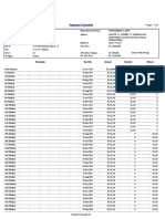 Payment Schedule: Due Date Amount Received Balance Description