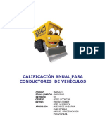 IN-PM-011 Calificación Anual de Conductores de Vehiculos