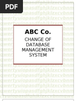 Download Change of DBMS by noman999 SN58753841 doc pdf