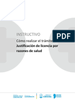 INSTRUCTIVO Cómo Realizar El Trámite de Justificación de Licencia Por Razones de Salud