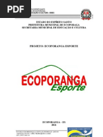 PROJETO ECOPORANGA ESPORTE