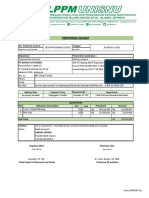 Proforma Invoice: Organization Account Delivery Project