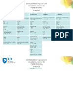 Horarios 3a PRIMARIA