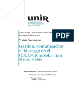 Gestion Comunicacion y Liderazgo en El Ceip San Sebastian 2014
