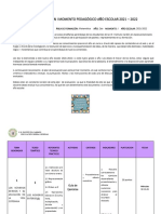 PLAN DE EVALUACIÓN I MOMENTO PEDAGÓGICO AÑO ESCOLAR 2021 (Matematica 2do Año)