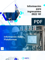 Información para ingresantes 2022 sobre plataformas SENATI