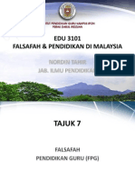 Tajuk 7 - Falsafah Pendidikan Guru