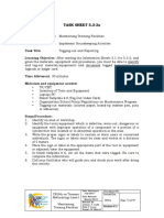 Task Sheet 5.3-2A: Cblms On Trainers Methodology Level I Maintaining Training Facilities
