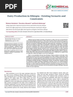 Dairy Production in Ethiopia - Existing Scenario and Constraints