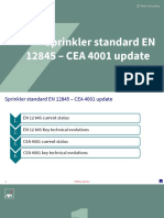 Sprinkler Standard EN 12845 - CEA 4001 Update: OSLO - March 11 Karim Karzazi