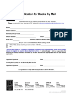 Application For Books by Mail