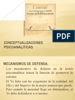 Conceptualizaciones Psicoanaliticas