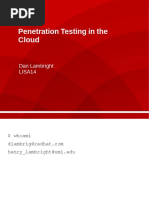 Penetration Testing in The Cloud PDF