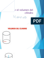 Calcular El Volumen Del Cilindro