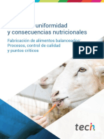 Mezclado y uniformidad en la fabricación de alimentos balanceados