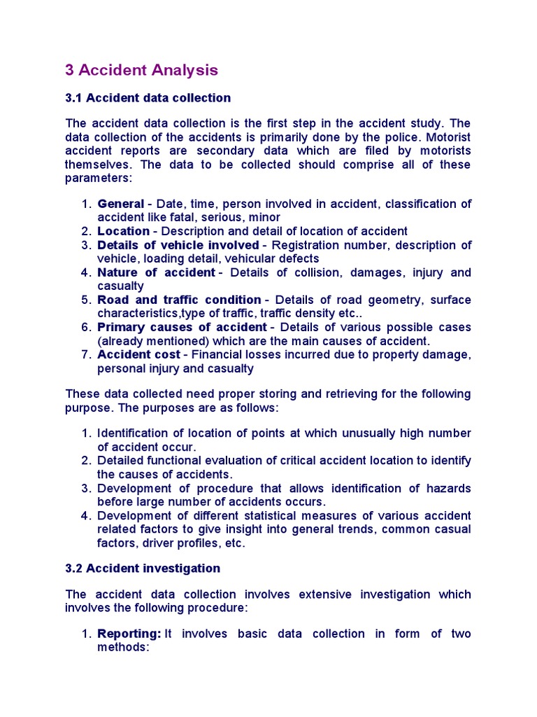 Rse Accident Analysis Unit 2 | PDF