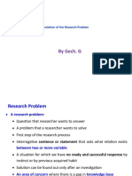 Lecture 2 - Research Problems