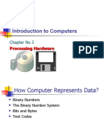 How Computer Represents Data: Binary Numbers, Bits, Bytes and Text Codes