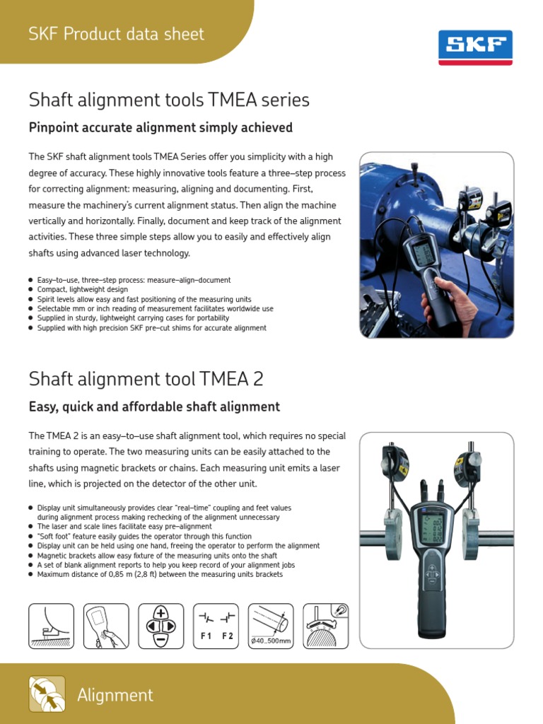 Shaft Alignment Tools TMEA Series: SKF Product Data Sheet | PDF ...