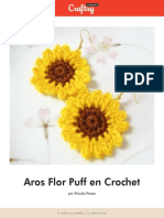 Aros Flor Puff en Crochet