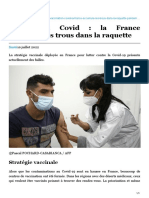 Vaccination Covid La France Accumule Les Trous Dans La Raquette