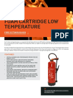 Foam Cartridge Low Temperature: Fire Extinguisher