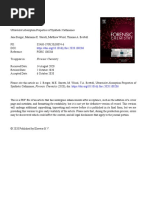 Ultraviolet Absorption Properties of Synthetic Cathinones