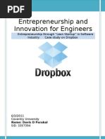 Download Dropbox  Innovation through Lean Startup  by Davis D Parakal SN58759056 doc pdf