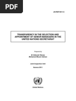 Download Transparency in the Selection and Appointment of Senior Managers in the United Nations Secretariat by greg_norman5789 SN58759113 doc pdf