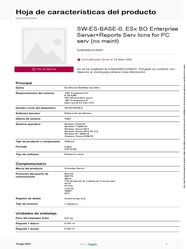 EcoStruxure™ Building Operation - SXWSWESXX00001 | PDF | Ciencias de la ...