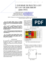 Actividad - 2 Informe Electrotecnia Ley de Ohm y Kirchhoff - Diego Mejia - Fabio Aldana - Karen Portillo - Luis Quinayas