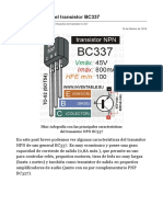 Mini-Infografía Del Transistor BC337 - INVENATBLE - EU