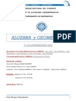 Algebra y Geometría II UNCo