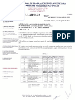 Circular Incremento Salarial 2022