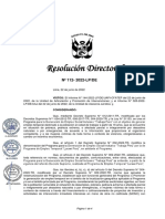 Resolución Directoral