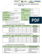 Formato de Informe de La Semana de Reflexion de Los Aprendizajes - Sem - 26 - Docentes