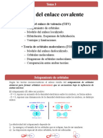 TEMA 3. - Teorias Del Enlace Covalente