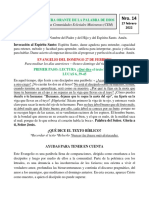 Lectura Orante 27 de Febrero 2022